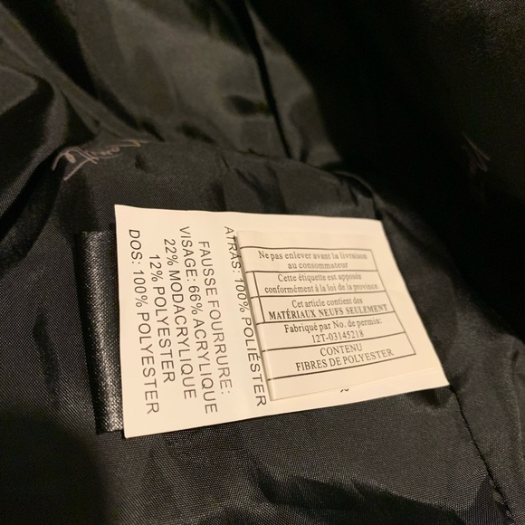 nwt Nanette Lepore winter coat xs long with faux fur detachable collar - Picture 6 of 10